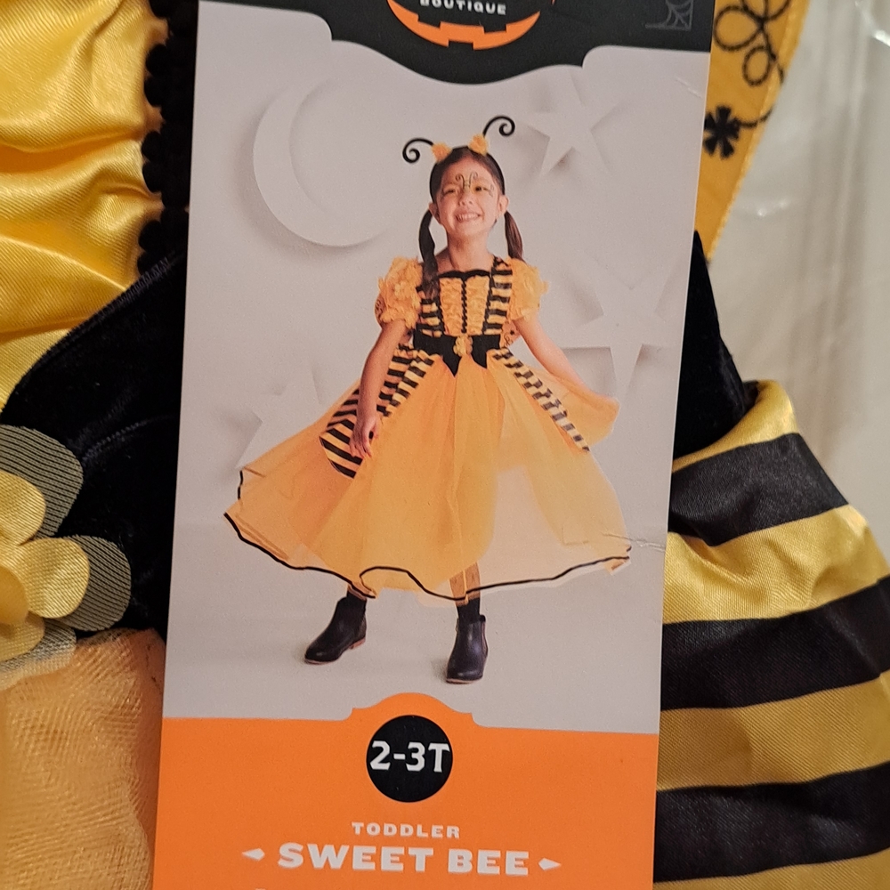 Toddler Sweet Bee Costume - Yellow and Black NWT